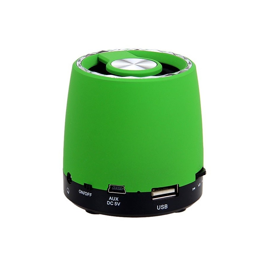 Ένα πανίσχυρο  mini φορητό ηχείο QC-78  με ενσωματωμένο ραδιόφωνο χρώμα Λαχανί