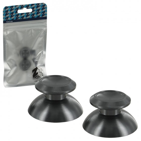 ZedLabz aluminium alloy metal analog thumbsticks for Sony PS4 controllersBlack αναλογικούς μοχλούς μεταλλικούς για το ps4 