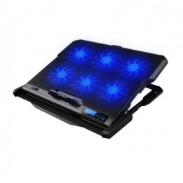 OMEGA LAPTOP COOLER PAD COOLWAVE 6X FAN BLACK