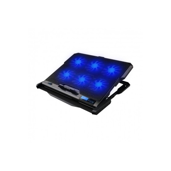 OMEGA LAPTOP COOLER PAD COOLWAVE 6X FAN BLACK