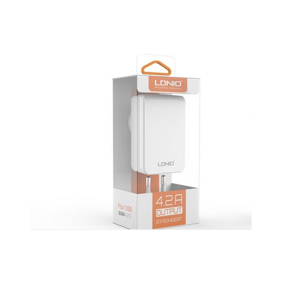 Network charger Ldnio DL-AC62, 5V/4.2A, with 4 USB port, Universal 