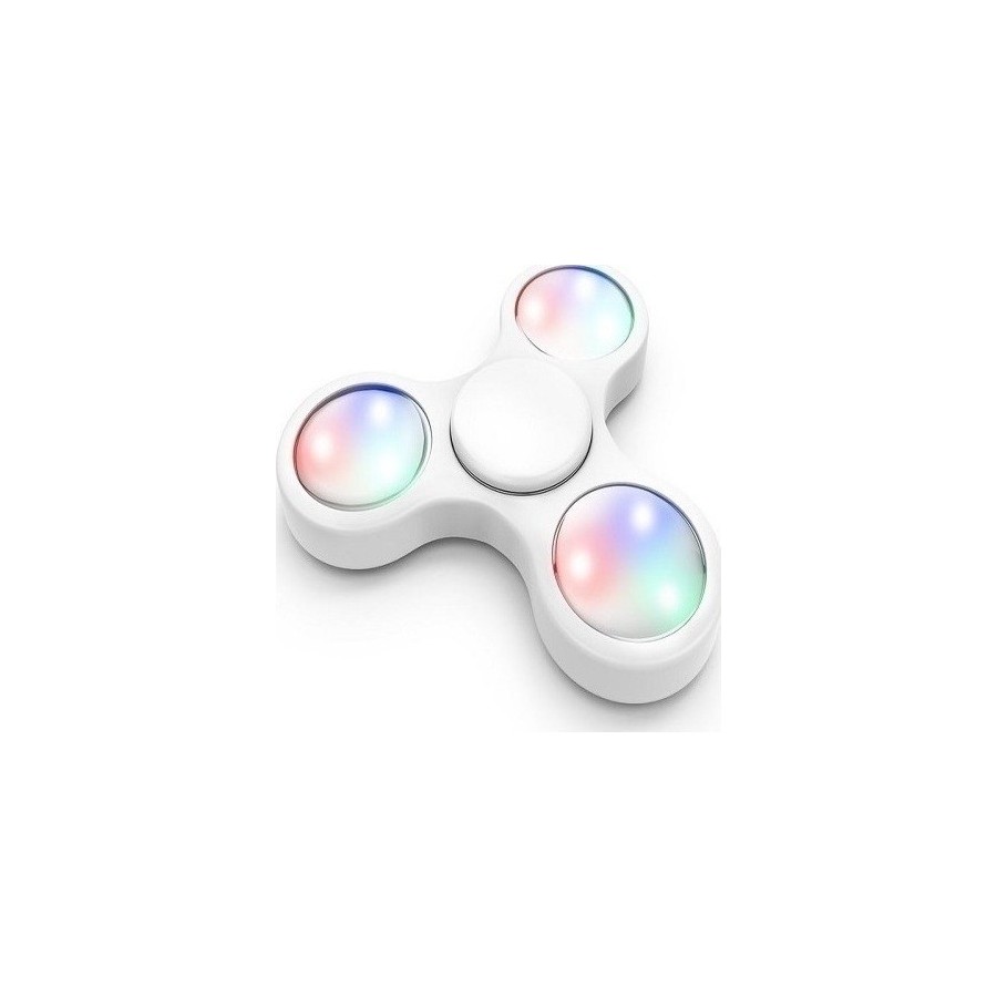 2nd Gen Fidget Spinner with LED Lights Toy Stress Reducer – Μαύρο 3 σκάλες φωτισμού led