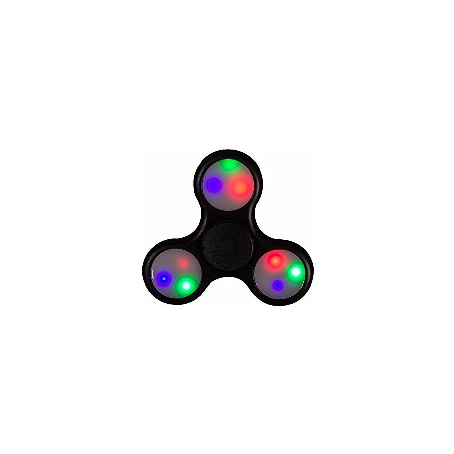 2nd Gen Fidget Spinner with LED Lights Toy Stress Reducer – Μαύρο 3 σκάλες φωτισμού led