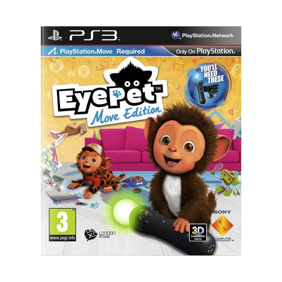 EYEPET -MOVE- EDITION PS3 GAMES Used-Μεταχειρισμένο