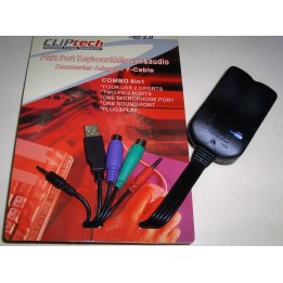 CLIPtech PS/2 Port Keyboard-Mouse-Audio Converter