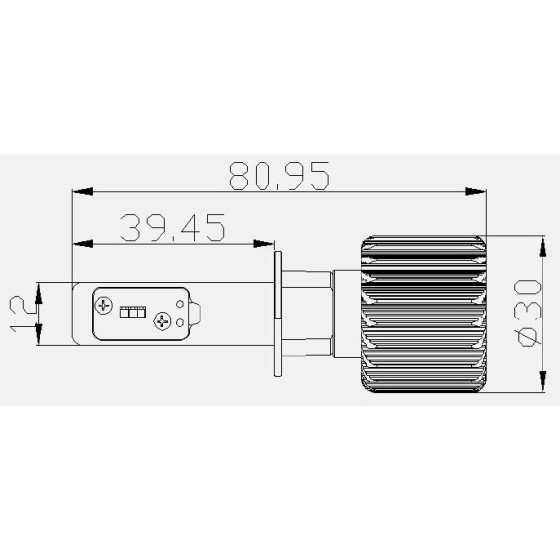 Σετ λάμπες Led H11 πορείας / προβολείς (VL-2)