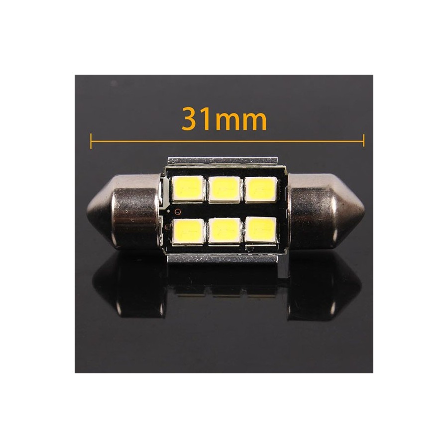 2 τεμάχια, 31mm LED Festoon (C5W) Φώτα πινακίδας/ πλαφονιέρας CANBUS