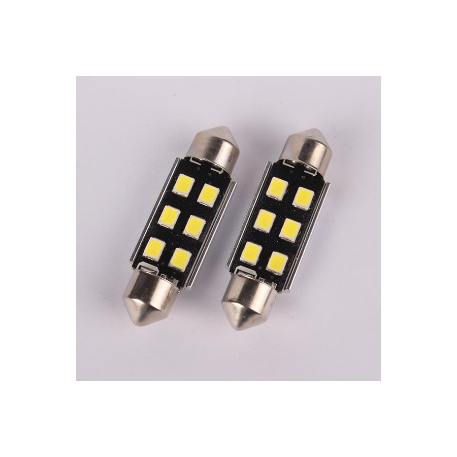 2 τεμάχια, 39mm LED Festoon (C5W) Φώτα πινακίδας/ πλαφονιέρας CANBUS