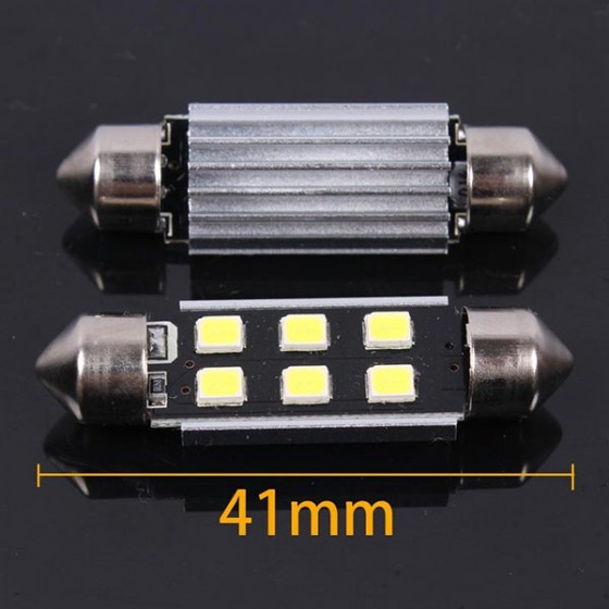 2 τεμάχια, 41mm LED Festoon (C10W) Φώτα πινακίδας/ πλαφονιέρας CANBUS