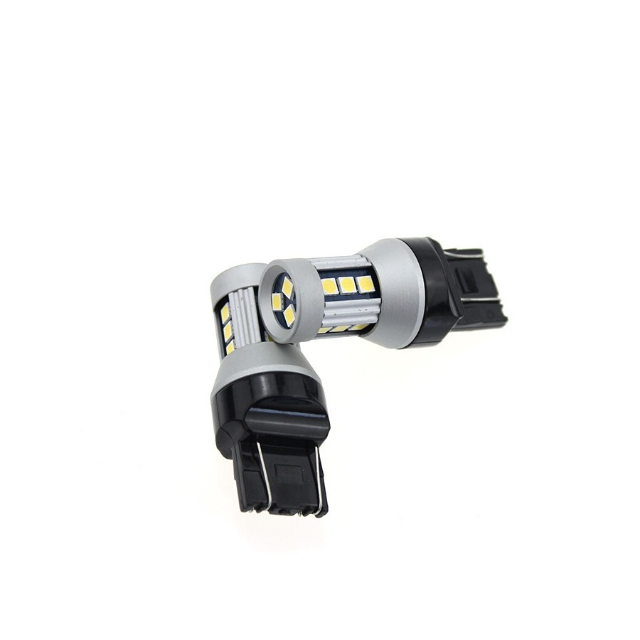 2 τεμάχια, T20d LED (W21/5W) φώτα θέσης / φρένων CANBUS SMD 3030