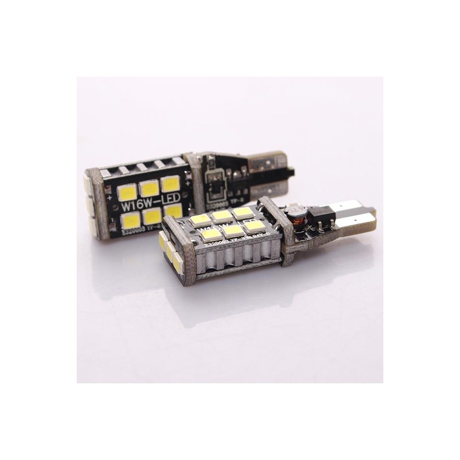2 τεμάχια, Τ15 LED (W16W) φώτα όπισθεν / φρένων CANBUS SMD 2835