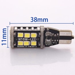2 τεμάχια, Τ15 LED (W16W) φώτα όπισθεν / φρένων CANBUS SMD 2835