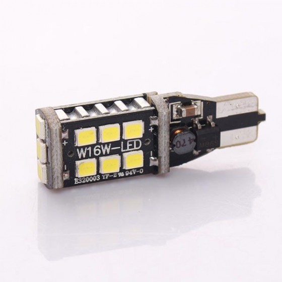 2 τεμάχια, Τ15 LED (W16W) φώτα όπισθεν / φρένων CANBUS SMD 2835