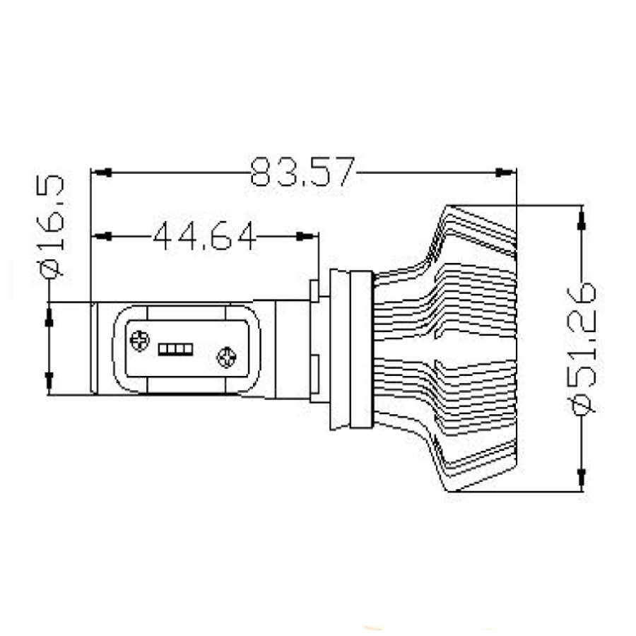Σετ λάμπες Led HB4 πορείας / προβολείς (VL-2)