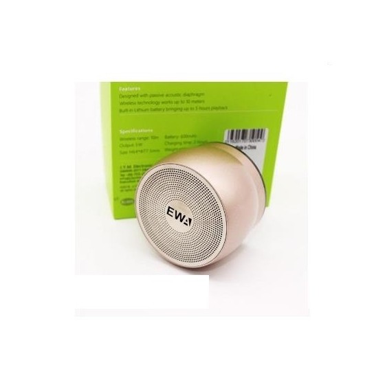 EWA A116 Bluetooth Portable Speaker Bass Metal Material χρώμα χρυσό