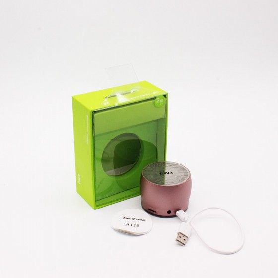 EWA A116 Bluetooth Portable Speaker Bass Metal Material χρώμα χρυσό