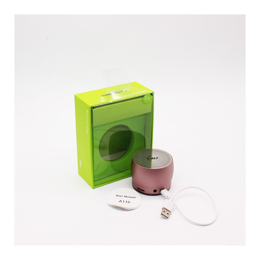 EWA A116 Bluetooth Portable Speaker Bass Metal Material χρώμα χρυσό