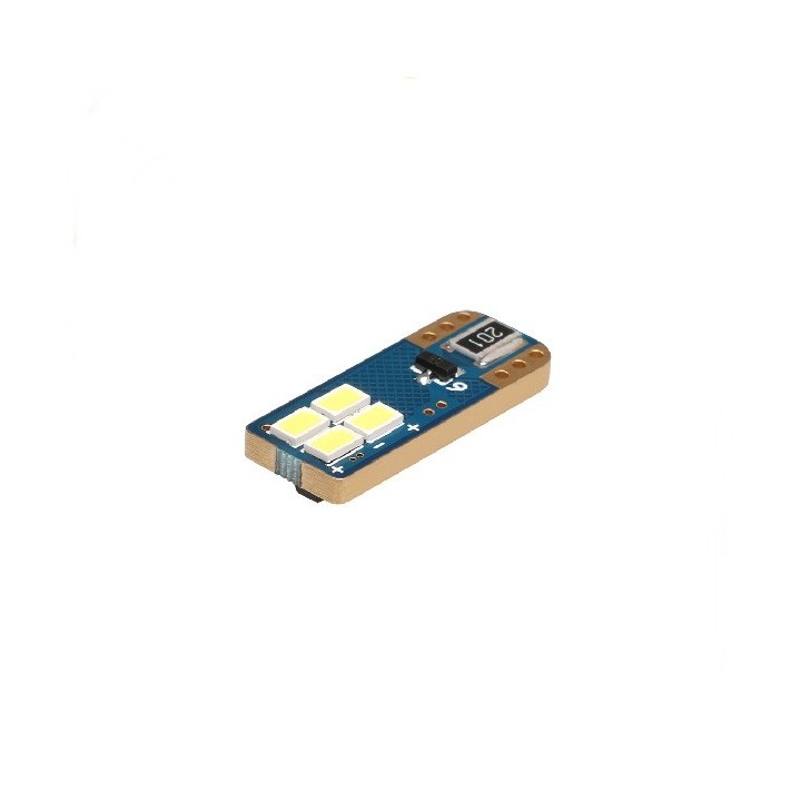 2 τεμάχια, Τ10 LED (W5W) Φώτα θέσης CANBUS 4SMD3623 GOLD