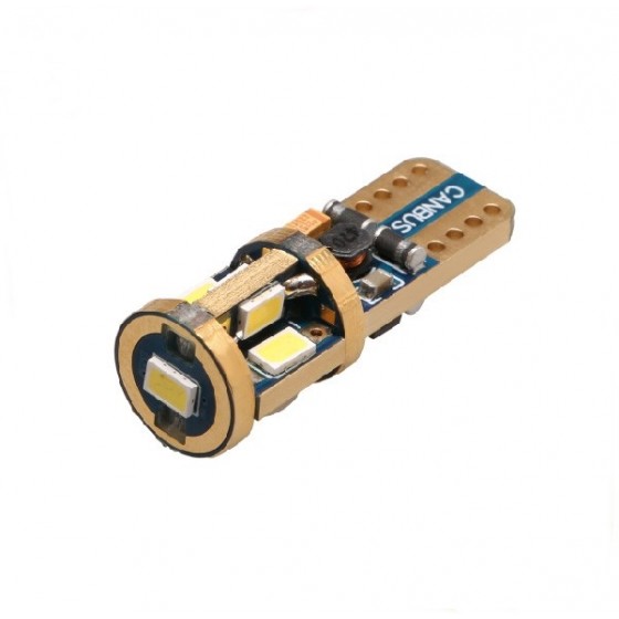 2 τεμάχια, Τ10 LED (W5W) Φώτα θέσης CANBUS 9SMD3623 GOLD