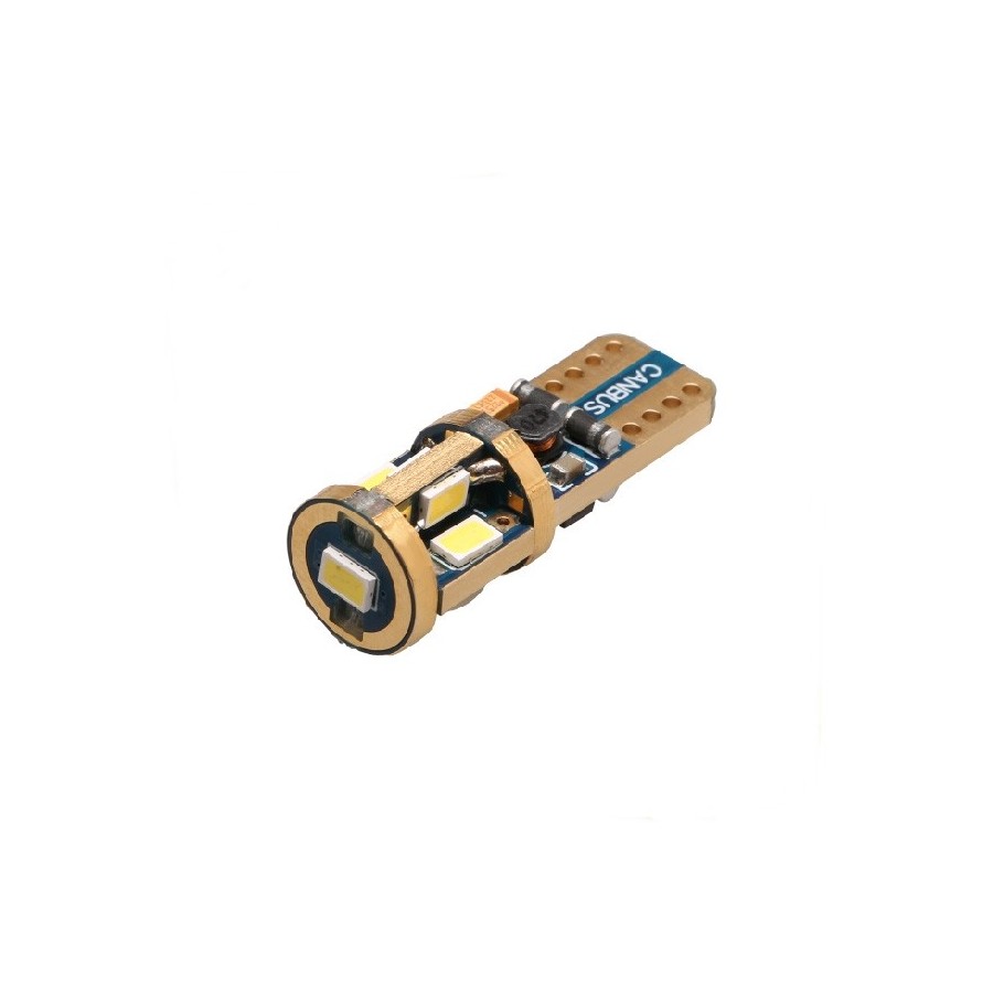 2 τεμάχια, Τ10 LED (W5W) Φώτα θέσης CANBUS 9SMD3623 GOLD