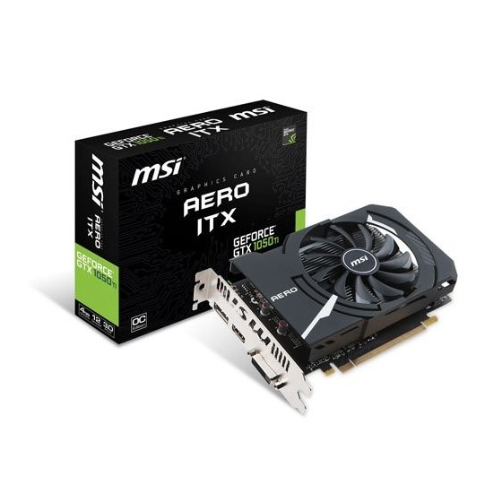 Κάρτα γραφικών MSI GeForce GTX 1050 TI Aero ITX 4G OCV1, PCIe 3,0 x16