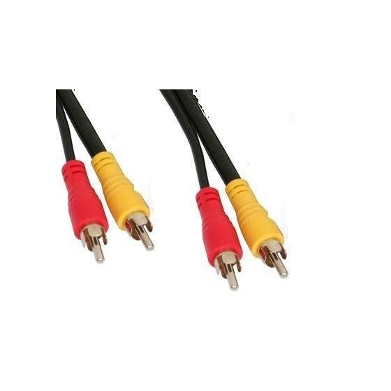 Καλώδιο εικόνας/ήχου 2x RCA Αρσενικό σε 2x RCA Αρσενικό, 5μέτρα Orange Link