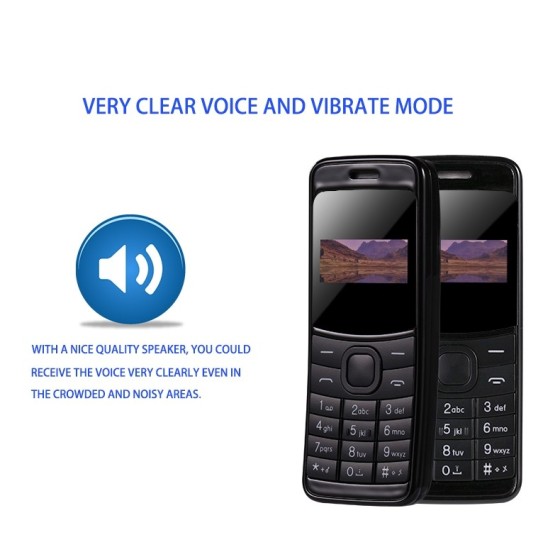 M8110 Mini Bluetooh Κινητό τηλέφωνο Dual sim με Micro SD Card Slot & Camera 0.3MP