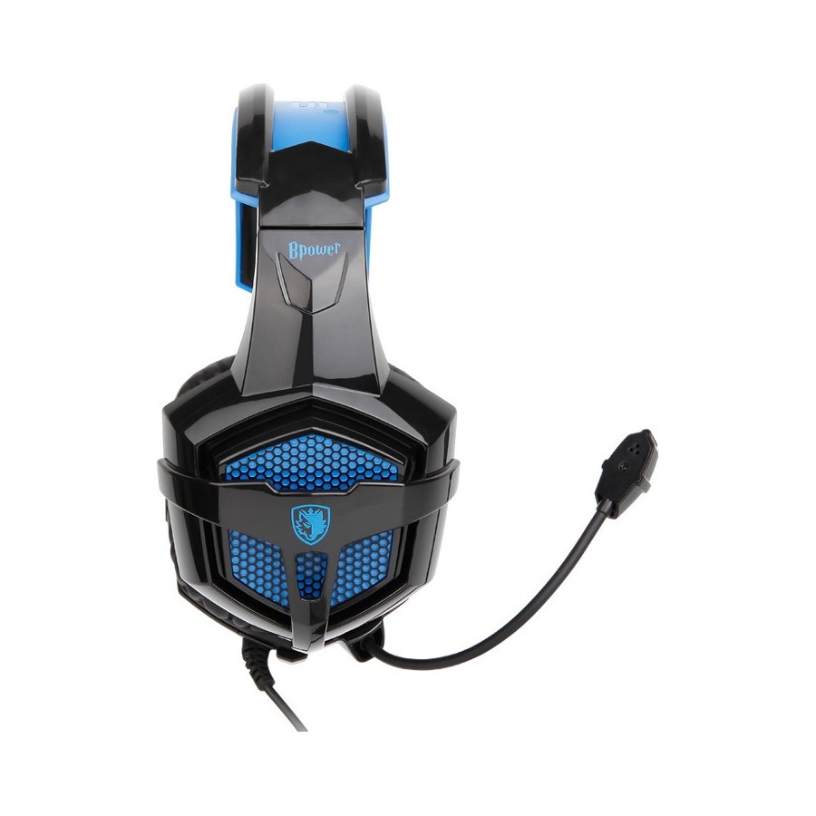 SADES BPOWER GAMING HEADSET BLACK/BLUE connecting to Laptop / PS4 / XBOX ONE / Mobile Devices.