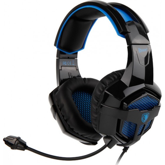 SADES BPOWER GAMING HEADSET BLACK/BLUE connecting to Laptop / PS4 / XBOX ONE / Mobile Devices.