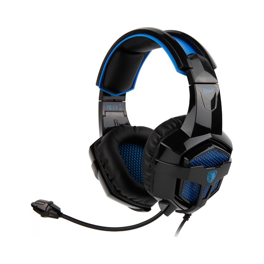 SADES BPOWER GAMING HEADSET BLACK/BLUE connecting to Laptop / PS4 / XBOX ONE / Mobile Devices.