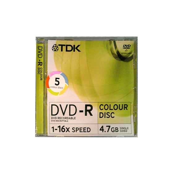 TDK DVD+R COLOUR DISC 1-16X 4,7GB