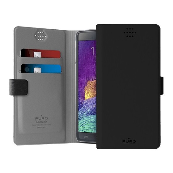 Θήκη PURO Universal Book Case M(4") - BLACK (UNIWALLET1BLKM)
