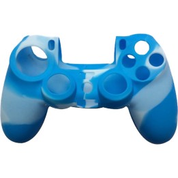 OEM SILICONE CASE - ΚΑΛΥΜΜΑ ΣΙΛΙΚΟΝΗΣ ΓΙΑ ΧΕΙΡΙΣΤΗΡΙΑ PS4 - MULTI COLOUR ΓΑΛΑΖΙΟ / ΛΕΥΚΟ