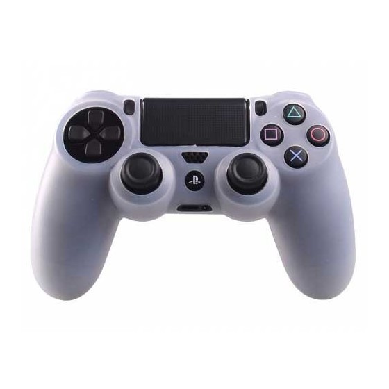 Silicone Case Skin Transparent Κάλυμμα Σιλικόνης Χειριστηρίου - PS4 Controller ΛΕΥΚΟ ΗΜΙΔΙΑΦΑΝΕΣ