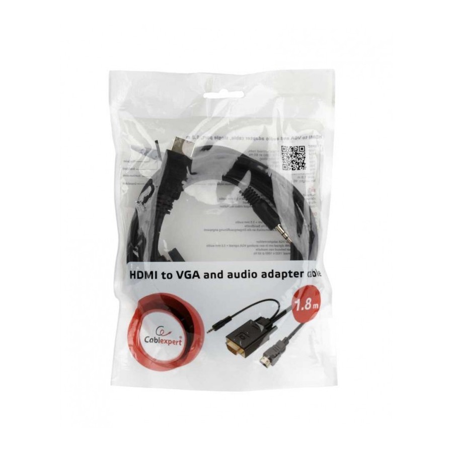 CABLEXPERT DISPLAYPORT TO VGA ADAPTER CABLE 1,8M