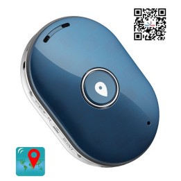 Mini GPS Eντοπισμού Θέσης Q60, 400mAh, Αδιάβροχο, Blue