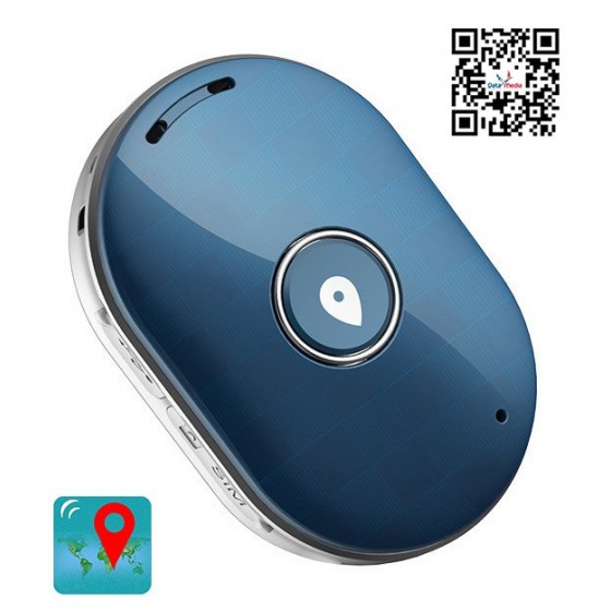 Mini GPS Eντοπισμού Θέσης Q60, 400mAh, Αδιάβροχο, Blue