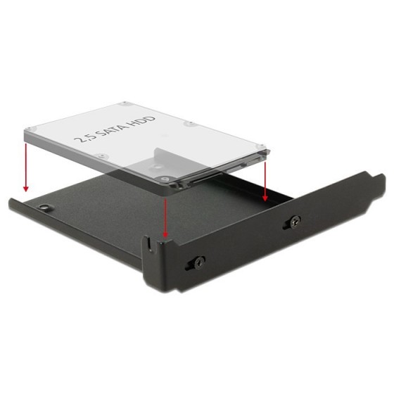 DELOCK Tray μετατροπής από PC slot σε 1x 2.5" HDD bay