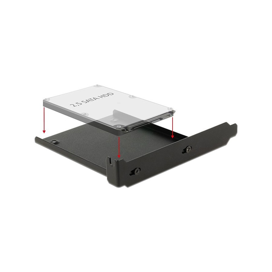 DELOCK Tray μετατροπής από PC slot σε 1x 2.5" HDD bay