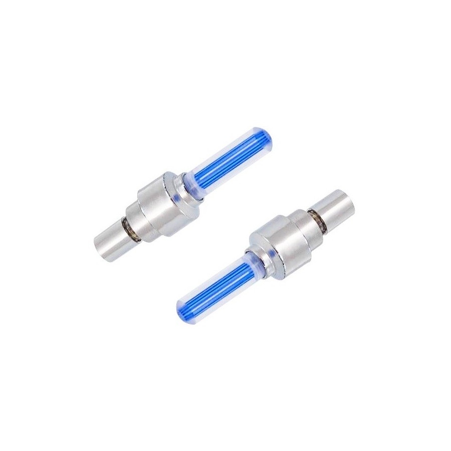 Καπάκι βαλβίδας ποδηλάτου AG304A, LED, 6.5cm, 2τμχ, μπλέ