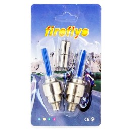 Καπάκι βαλβίδας ποδηλάτου AG304A, LED, 6.5cm, 2τμχ, μπλέ