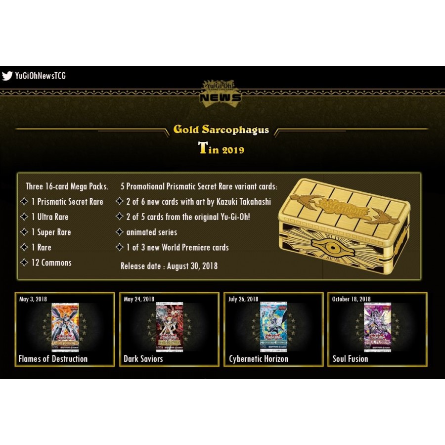 YU-GI-OH!: MEGA TIN 2019-GOLD SARCOPHAGUS
