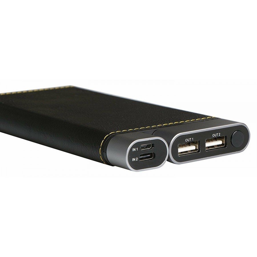 Puridea Power Bank 10000mAh Leather Black - X01