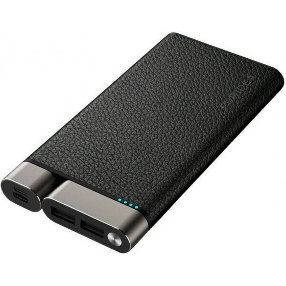 Puridea Power Bank 10000mAh Leather Black - X01