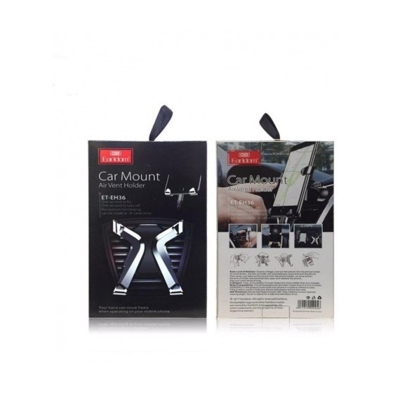 Βάση στήριξης αυτοκινήτου τηλεφώνου Earldom ET-EH36 χρώμα Μαύρο με Ασημένιο