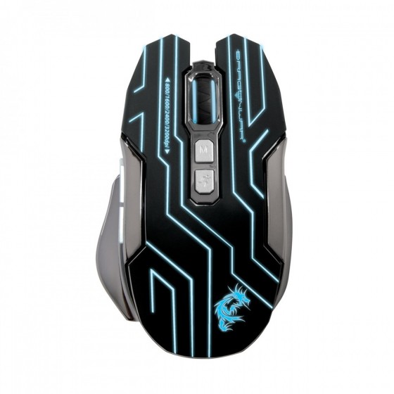 Dragon War, G12,Gaming mouse, Reload, + Mousepad, Black