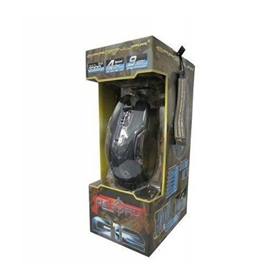 Dragon War, G12,Gaming mouse, Reload, + Mousepad, Black