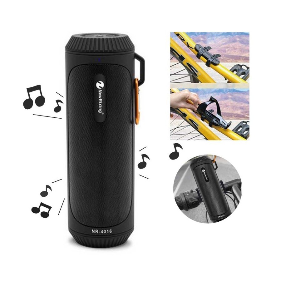New Rixing NR-4016A Bluetooth επαναφορτιζόμενο φορητό ηχείο με φακό