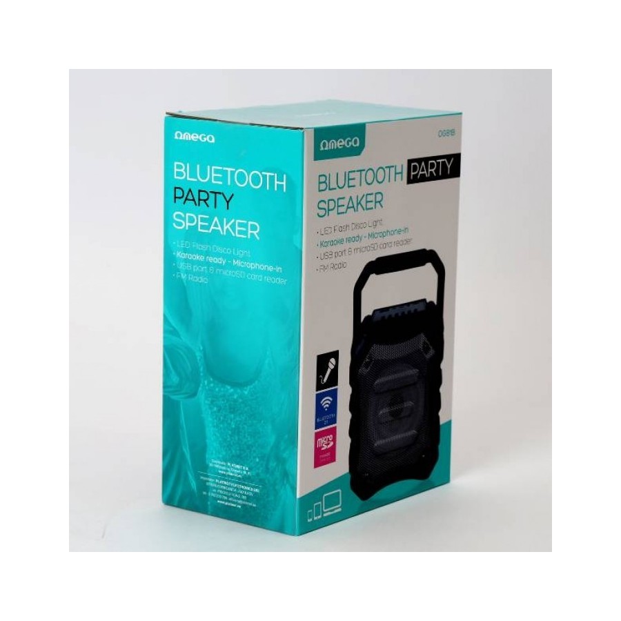 HXEIO BLUETOOTH 5W KARAOKE W/FM RADIO OMEGA OG81B